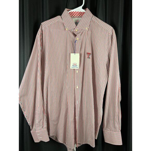 NWT Thomas Dean Texas Tech Men’s button down  L - Picture 1 of 4